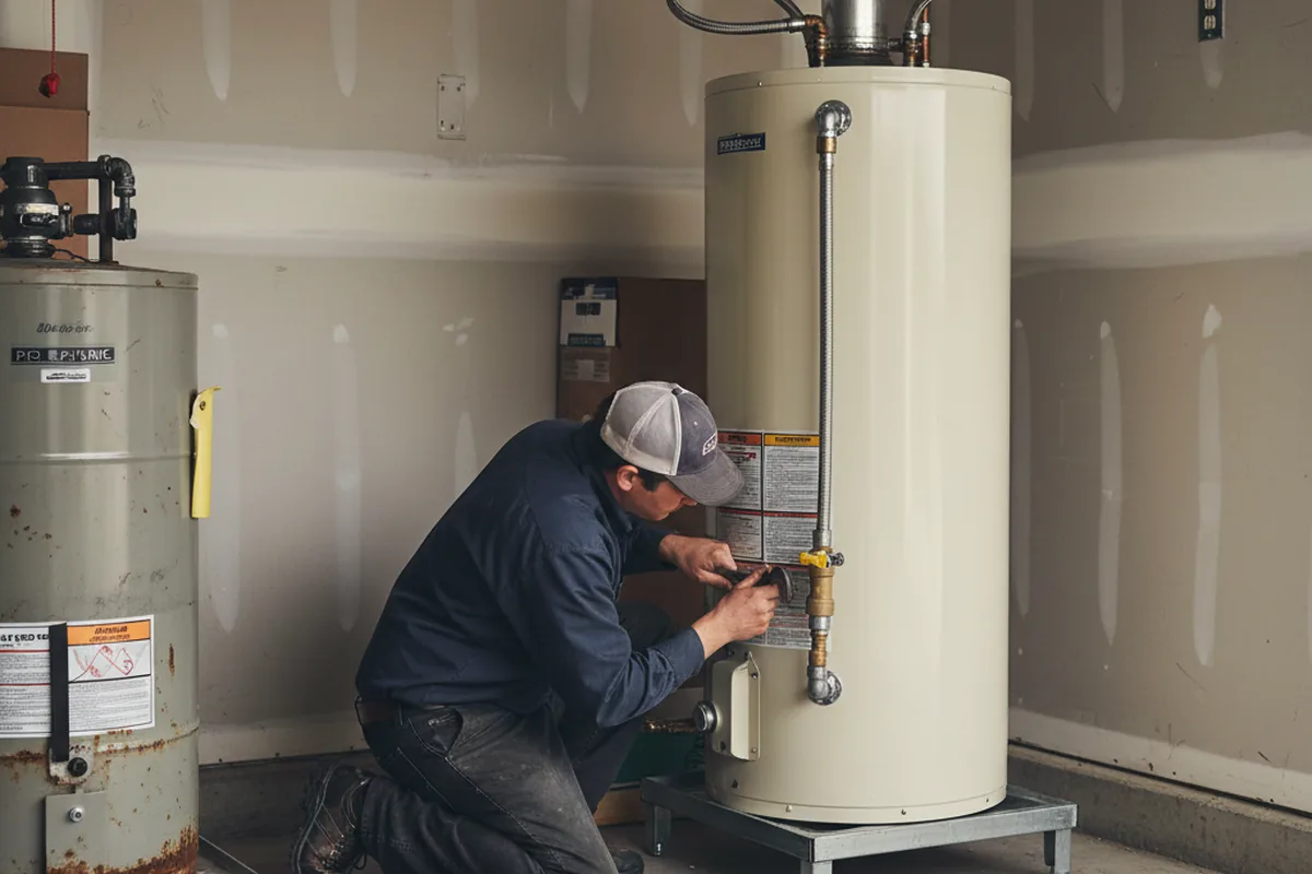 Water heater and shutoff valve replacement in Alto